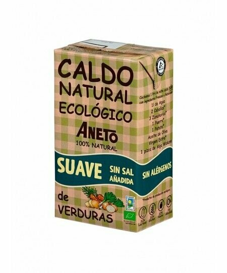 Caldo Ecológico Suave de Verduras 1 litro de Aneto