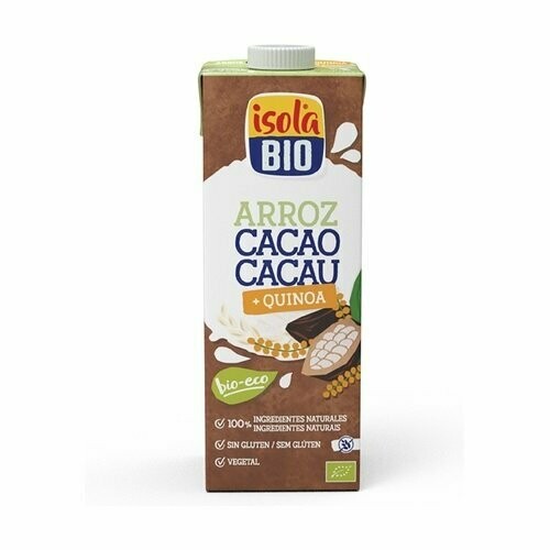 Bebida de Arroz Cacao y Quinoa Bio 1l Isola Bio