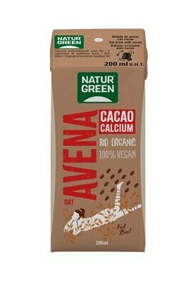 Bebida Vegetal de Avena con Cacao y calcio BIO 200 ml NaturGreen