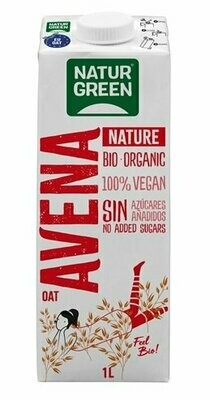 Bebida Vegetal de Avena Sin Azúcares Añadidos BIO 1L NaturGreen Bebida Vegetal de Avena Sin Azúcares Añadidos BIO 1L NaturGreen
