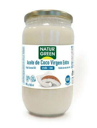 Aceite de Coco Virgen Extra Bio 860 ml / 800 g NaturGreen