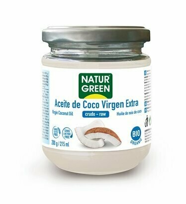 Aceite de Coco Virgen Extra Bio 215 ml / 200 g NaturGreen