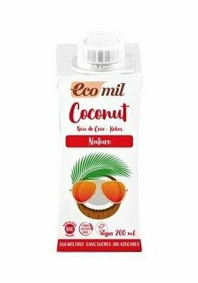 Leche de coco sin azúcares añadidos Bio 200 ml Ecomil Leche de coco sin azúcares añadidos Bio 200 ml Ecomil
