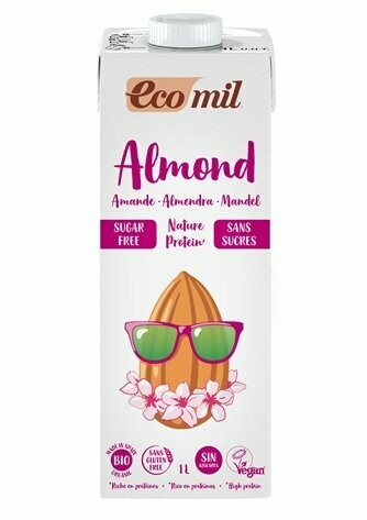 Leche de almendra sin azúcares proteína Bio 1 L Ecomil