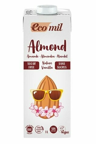 Almendra sin azúcares vainilla Bio 1L Ecomil