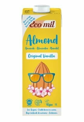 Leche de almendra original vainilla Bio 1 L Ecomil