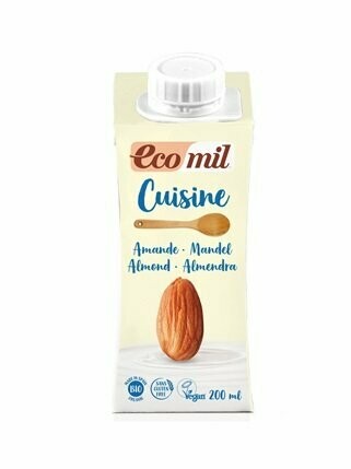 Crema de almendra para cocinar Bio 200 ml Ecomil