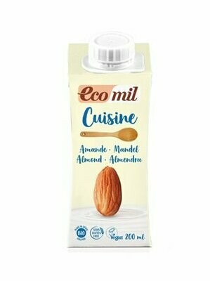 Crema de almendra para cocinar Bio 200 ml Ecomil