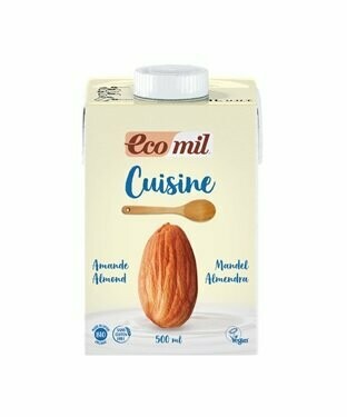 Crema de almendra para cocinar Bio 500 ml Ecomil