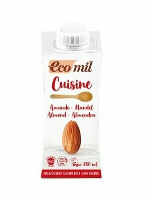 Crema de almendra Nature para cocinar Bio 200 ml Ecomil