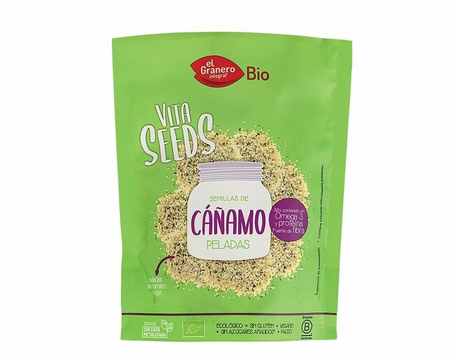 Vitaseeds Semillas de Cáñamo Pelado Bio 200g El Granero Integral