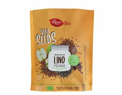 Vitaseeds Semillas de Lino, Chía. Manzana y Canela Bio 200g El Granero Integral