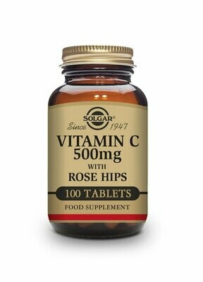 Rose Hips C 500 mg Vitamina C con escaramujo - 100 Comprimidos Solgar®