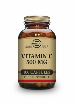 Vitamina C 500 mg - 100 Cápsulas vegetales Solgar® Vitamina C 500 mg - 100 Cápsulas vegetales Solgar®