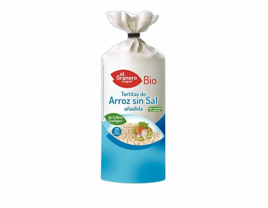 Tortitas de Arroz sin Sal Añadida Bio, 115 g El Granero Integral
