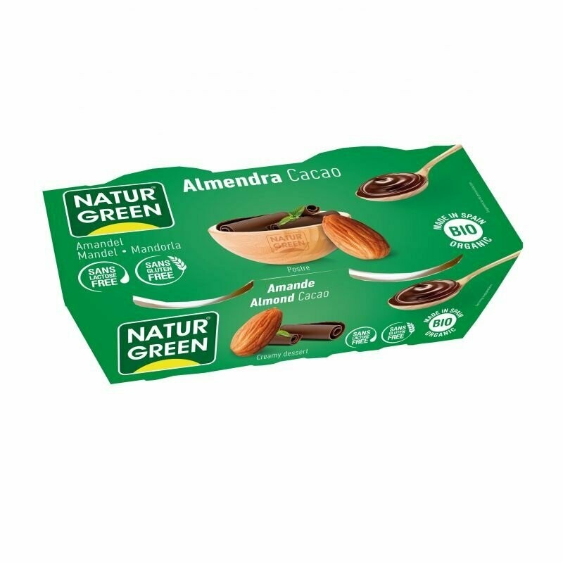 Postre de Almendra Cacao Bio 2x125 g NaturGreen