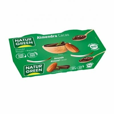 Postre de Almendra Cacao Bio 2x125 g NaturGreen