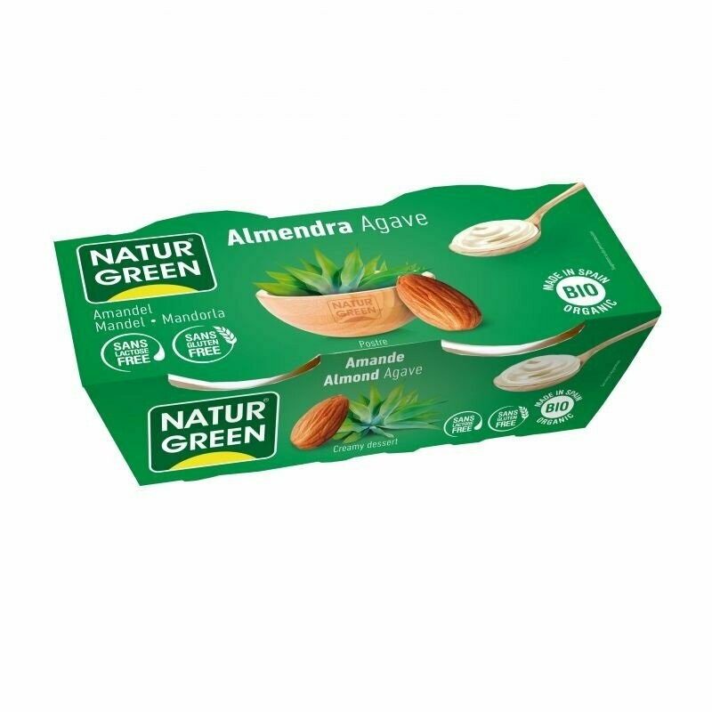 Postre de Almendra Agave Bio 2x125 g NaturGreen