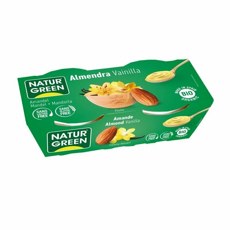 Postre de Almendra Vainilla Bio 2x125 g NaturGreen
