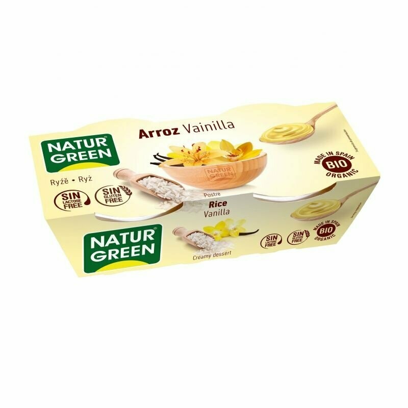 Postre de Arroz Vainilla Bio 2x125 g NaturGreen