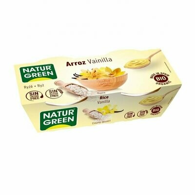 Postre de Arroz Vainilla Bio 2x125 g NaturGreen