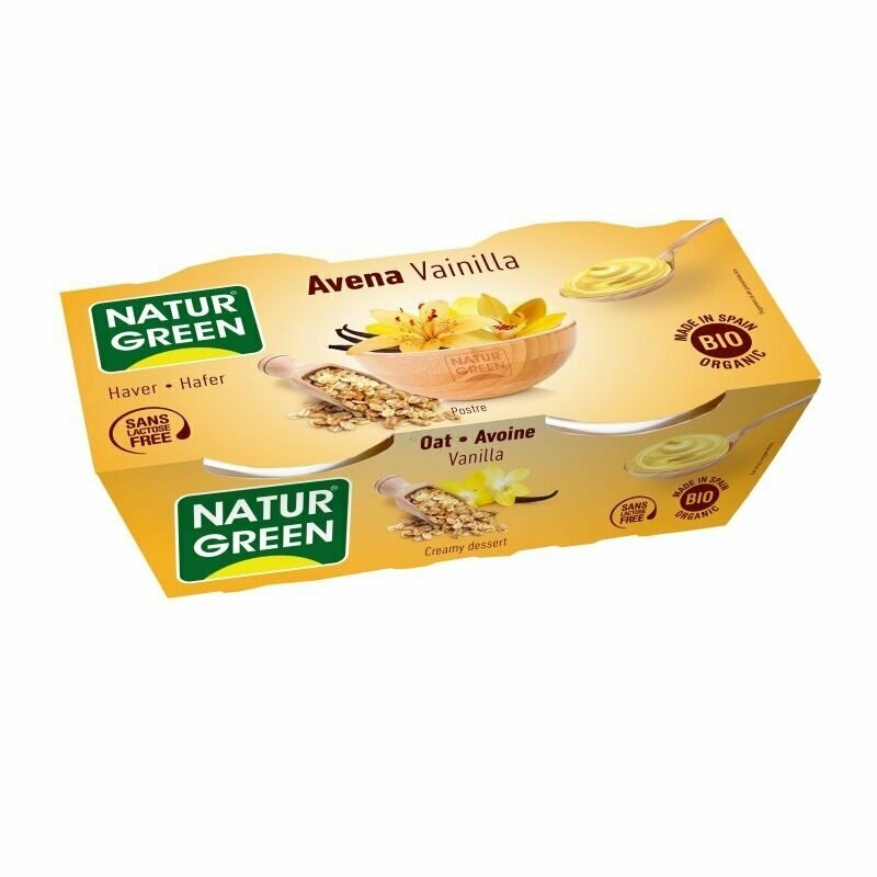 Postre de Avena Vainilla Bio 2x125 g NaturGreen