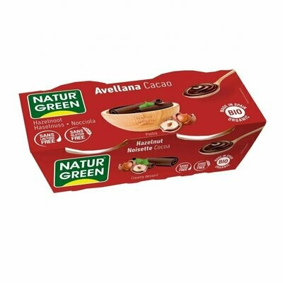 Postre de Avellana Cacao Bio 2x125 g NaturGreen