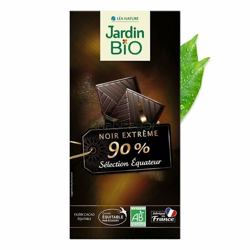 Chocolate negro extremo 90% Cacao Bio 100 g Jardín Bio