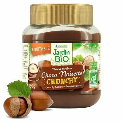 Crema de Cacao Crunchy Comercio Justo Bio 350 G Jardín Bio