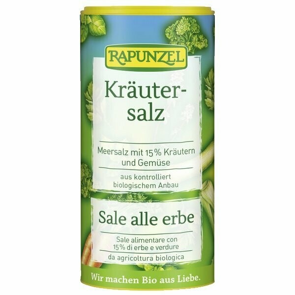 Sal de Hierbas con 15% de hierbas y verduras Ecológicas 125 g Rapunzel