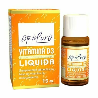 Vitamina D3 Líquida 15 ml Estado Puro de Tongil