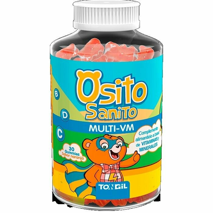 Osito Sanito Multi VM  30 gominolas sabor naranja de Tongil