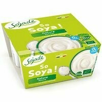 Especialidad de soja Natural 0 g Azúcares Bio 4x100 g Sojade