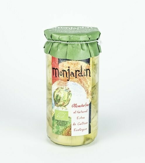 Alcachofa al natural extra de Agricultura Ecológica 660 gr. Monjardin