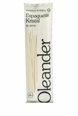 Espaguetis Kristal de pasta de arroz Bio 250 g. Oleander