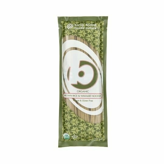 Fideos de arroz integral y wakame Bio 250 gr. King Soba