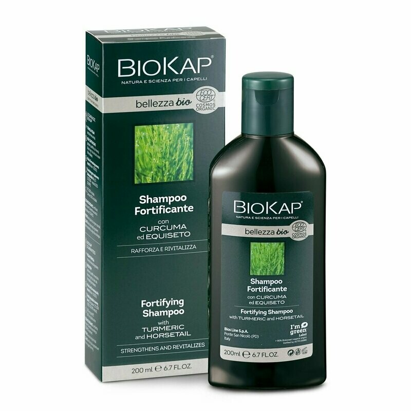 Champú Fortalecedor con Cúrcuma y Cola de Caballo Bio 200 ml Biokap