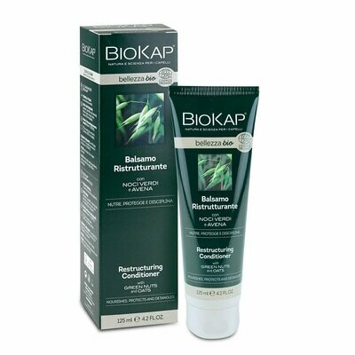 Acondicionador Reestructurante con Nueces Verde y Avena Bio 125 ml Biokap Acondicionador Reestructurante con Nueces Verde y Avena Bio 125 ml Biokap