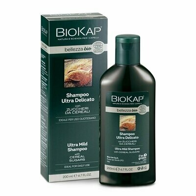 Champú Ultra-Delicado con Azúcares de Cereales Bio 200 ml Biokap Champú Ultra-Delicado con Azúcares de Cereales Bio 200 ml Biokap