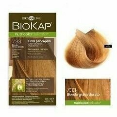 Tinte de Pelo Nutricolor Delicato 7.33 Rubio Trigo Dorado 140 ml Biokap