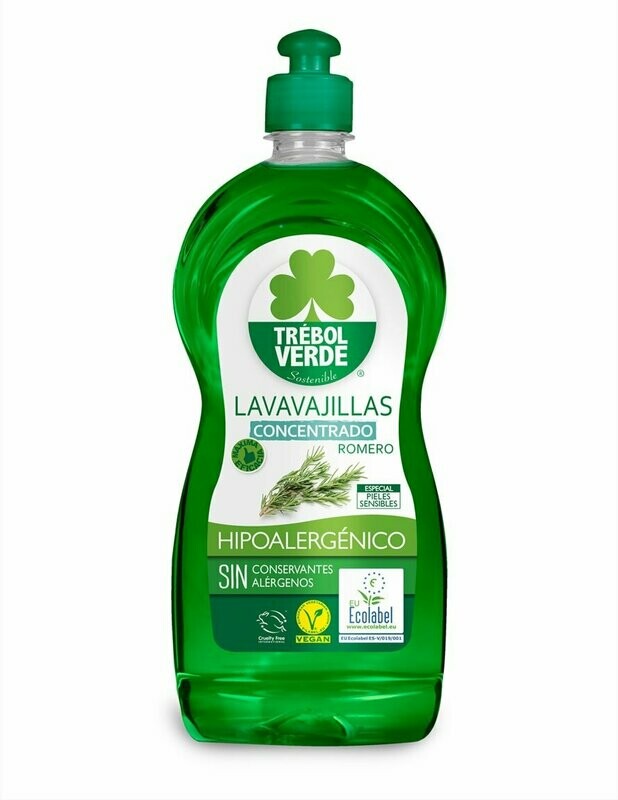 Lavavajillas Concentrado Romero Bio 750 ml Trébol Verde
