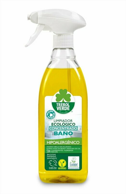 Limpiador Pulverizador Baño Bio 750ml Trébol Verde