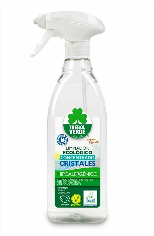 Limpiador Pulverizador Cristales Bio 750 ml Trébol Verde