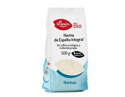 Harina de Trigo Espelta Integral Bio, 500g El Granero Integral Harina de Trigo Espelta Integral Bio, 500g El Granero Integral