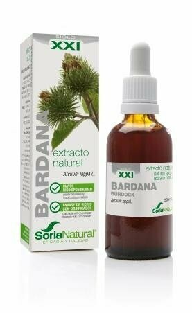Bardana Extracto S.XXI Envase de vidrio con dosificador. 50 mL Soria Natural®