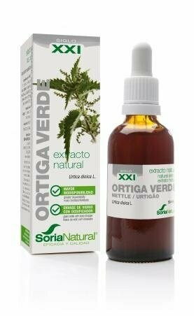 Ortiga Verde Extracto S.XXI Envase de vidrio con dosificador. 50 mL Soria Natural®