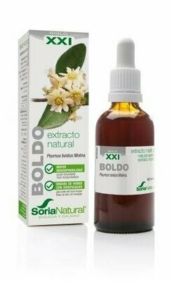 Boldo Extracto S.XXI Envase de vidrio con dosificador. 50 mL Soria Natural® Boldo Extracto S.XXI Envase de vidrio con dosificador. 50 mL Soria Natural®