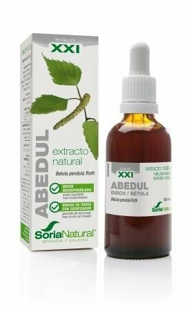 Abedul Extracto S.XXI Envase de vidrio con dosificador. 50 mL Soria Natural®