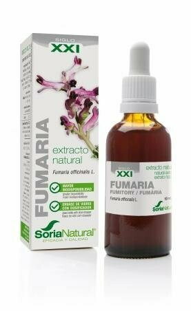 Fumaria Extracto S.XXI Envase de vidrio con dosificador. 50 mL Soria Natural®