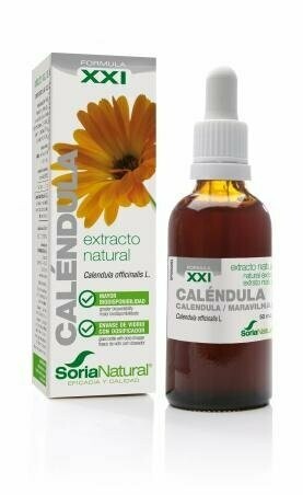 Caléndula Extracto S.XXI Envase de vidrio con dosificador. 50 mL Soria Natural®